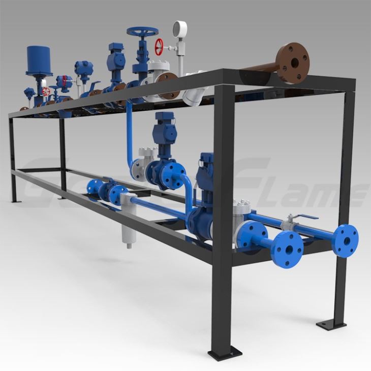 Burner Fuel Delivery System-gas And Oil Valve Train And Pumping Station